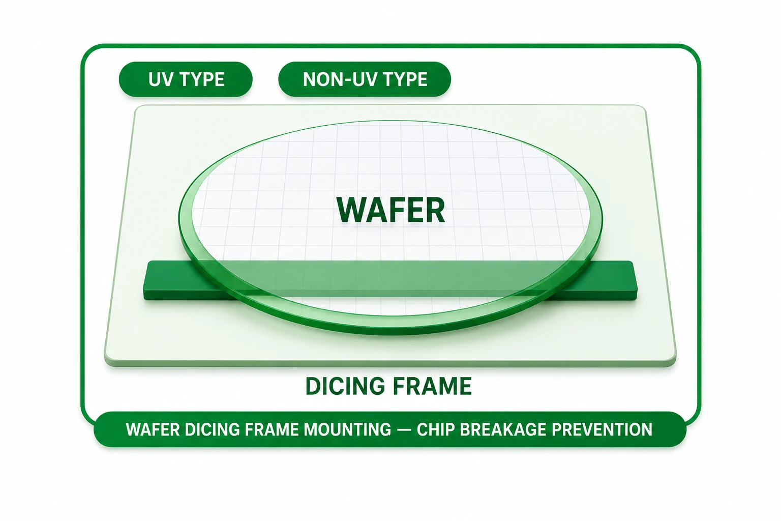 Wafer mounting tape 도식