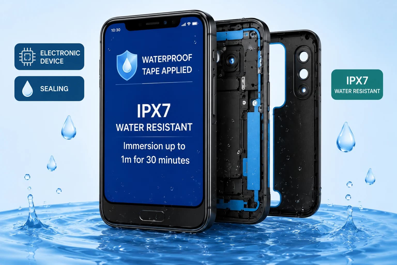 Waterproof tape 도식
